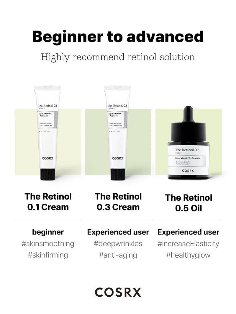 COSRX - The Retinol 0.3 Cream - Face Cream with 0.3% Retinol - 20ml