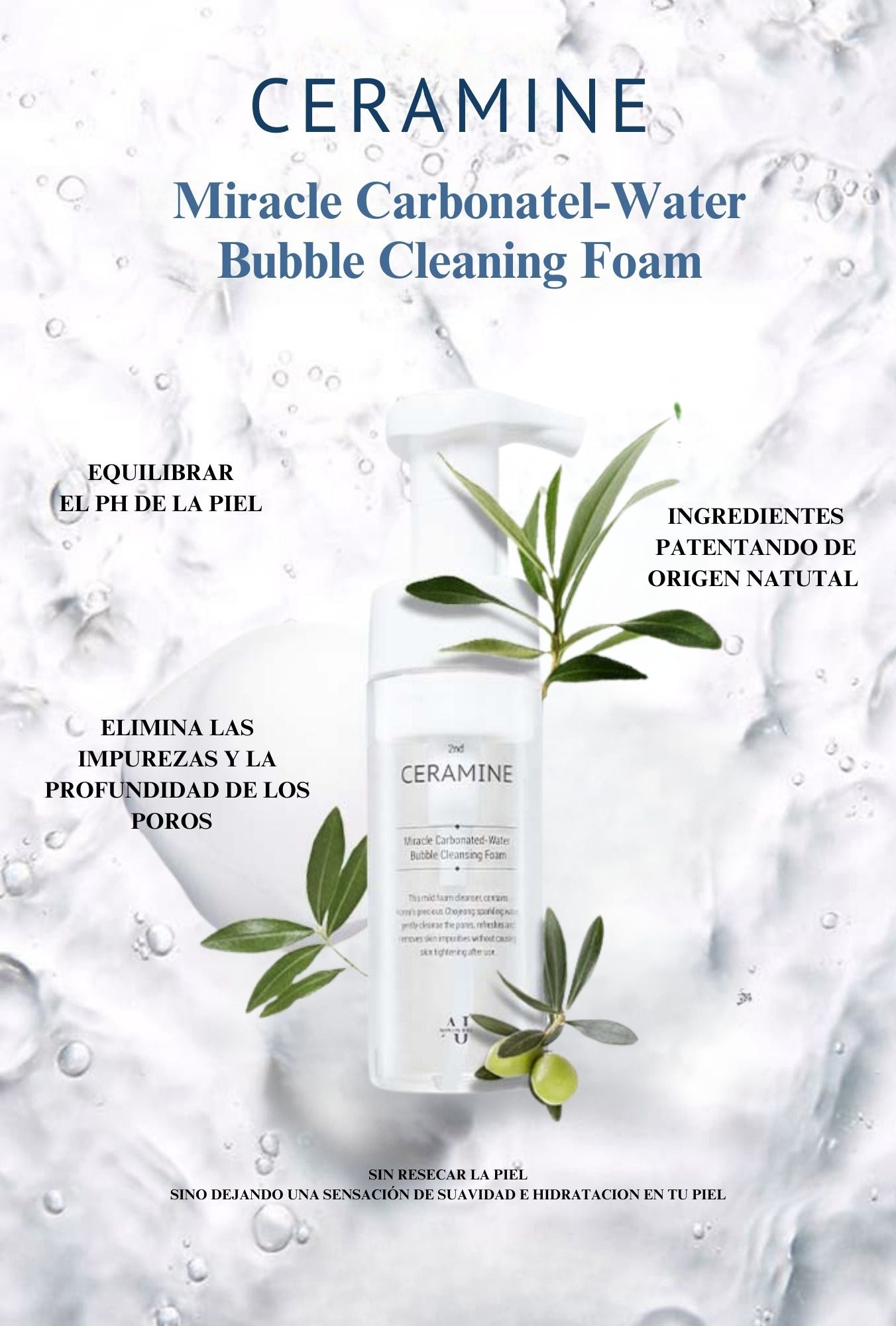 Miracle Carbonated-Water Bubble Cleansing Foam