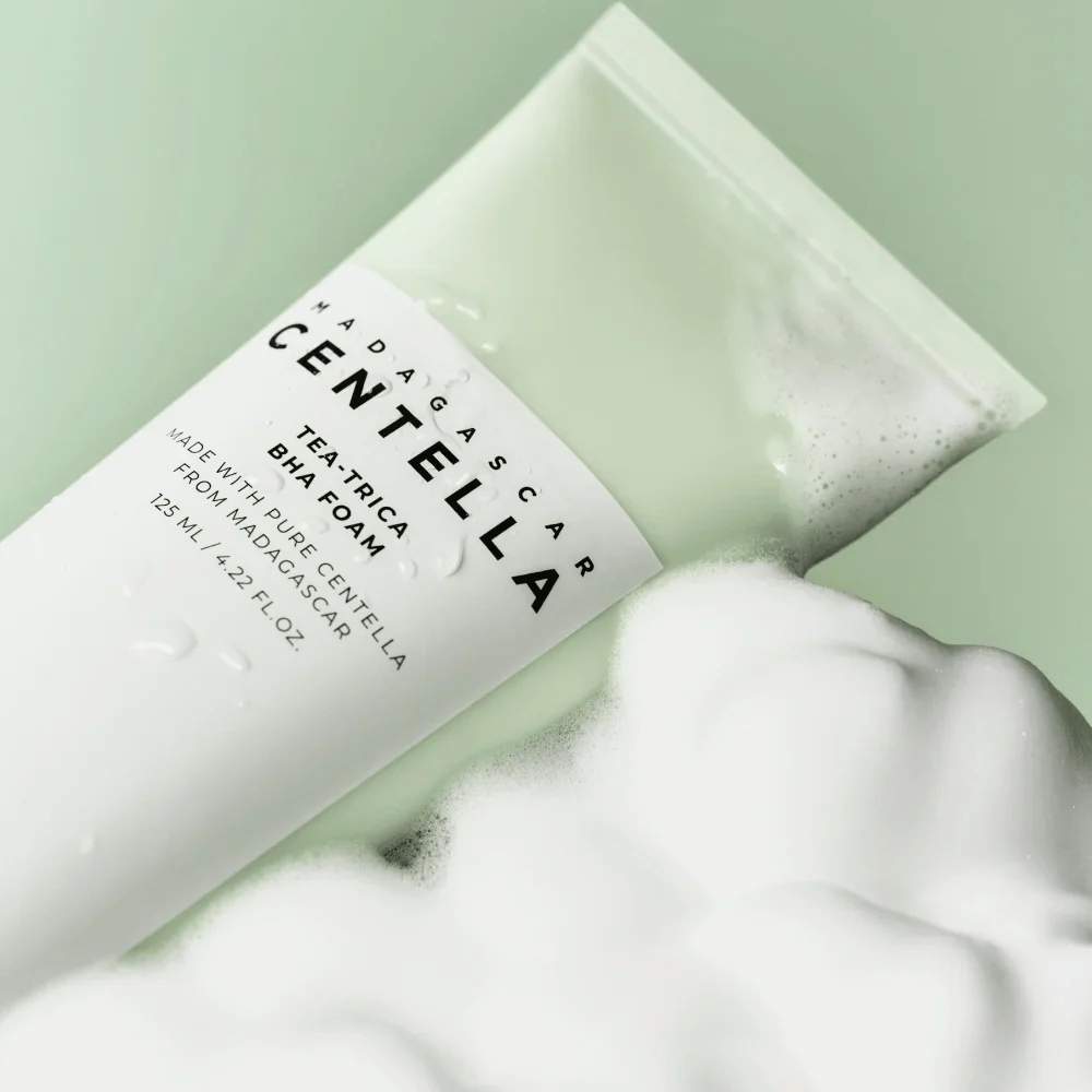 SKIN1004 Centella Tea-Trica BHA Foam | Espuma Facial Purificante con BHA – Cosmética Coreana K-Beauty (125ml)