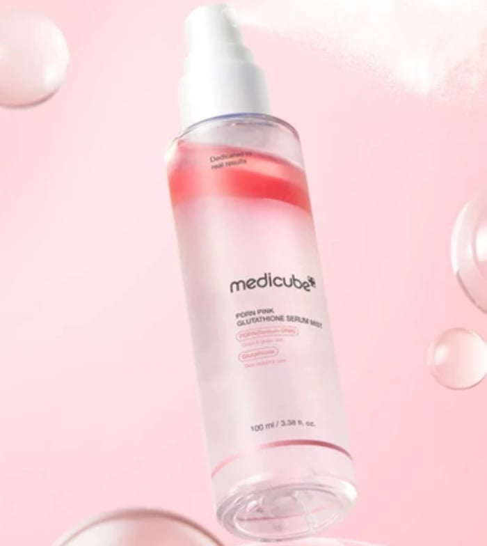 Medicube – PDRN Pink Glutathione Serum Mist | Bruma Iluminadora & Reparadora · Antioxidante 100ml