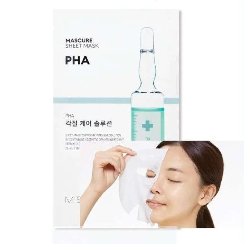 Missha - Mascure Peeling Solution Sheet Mask - PHA - PHA Acid Sheet Mask - 28ml, PHA