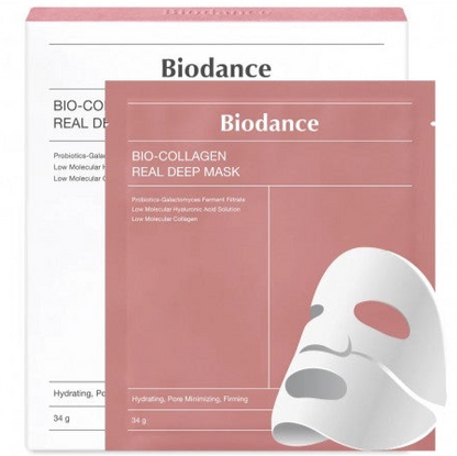 Pack Biodance-Collagen Real Deep Mask- 1box 4pc/34g
