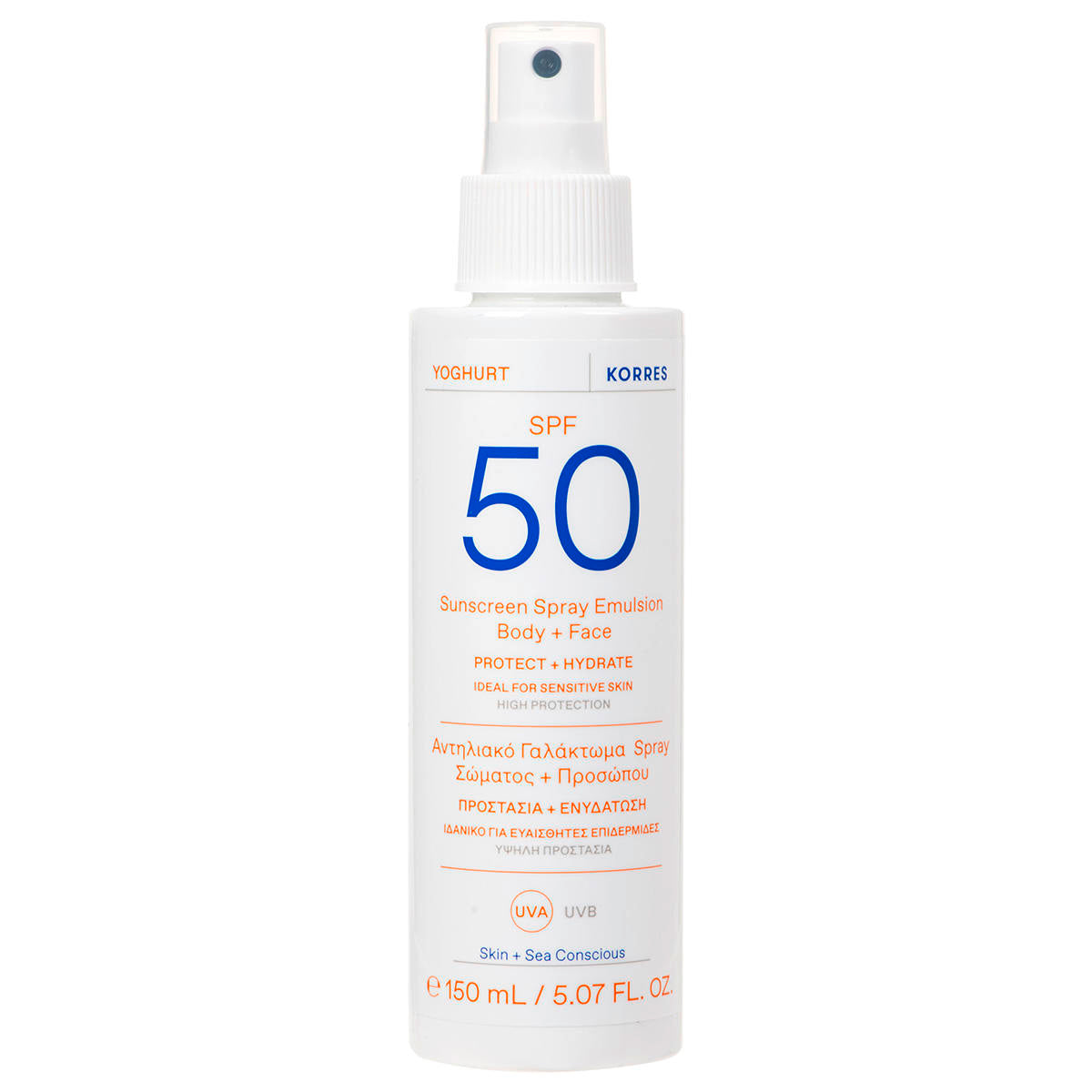 Yoghurt Sunscreen Spray Emulsion Body + Face SPF 50+ 150 ml