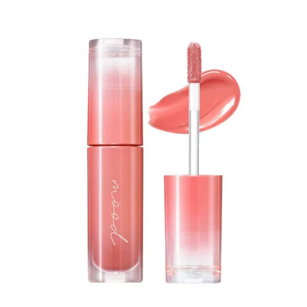 Peripera - Ink Mood Glowy Tint - Longlasting Lip Tint - 02 Coral Influencer