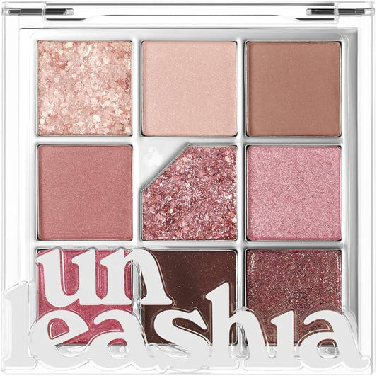 Unleashia - Glitterpedia Eye Palette - 5 all of Dusty Rose