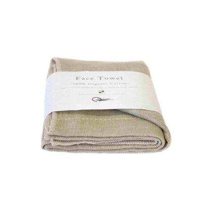 Toallas faciales de alta absorción - Orgánicas: Marrón / 35cmx35cm