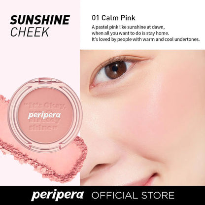 Peripera Pure Blushed Sunshine Cheek 01 Calm Pink