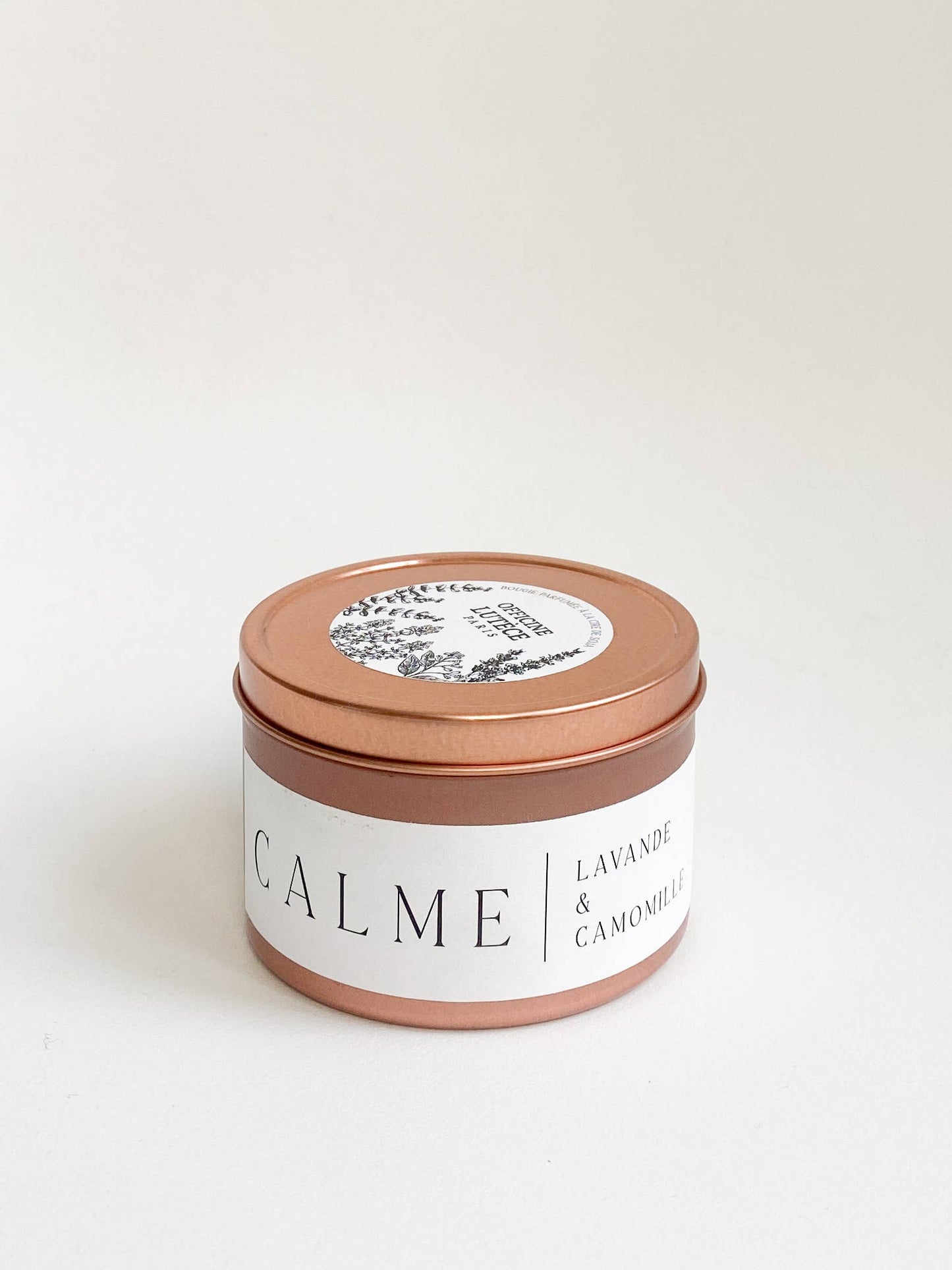 Vela perfumada «Calm», lavanda y manzanilla, oro rosa