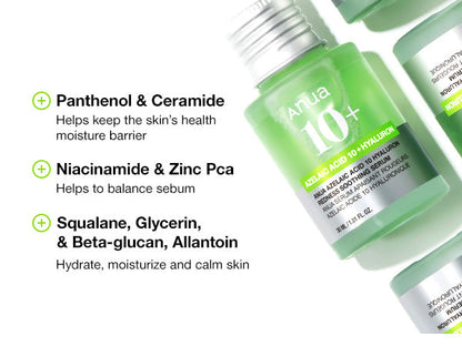 Anua - Azelaic Acid 10 Hyaluron Redness Soothing Serum - Serum with Azelaic Acid and Hyaluronic Acid - 30ml