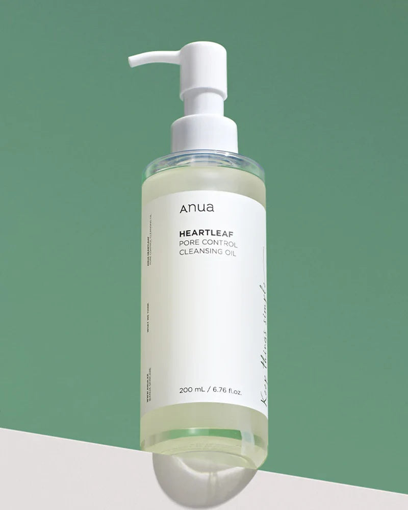 Anua Heartleaf Aceite Desmaquillante y Limpiador de Poros | Limpieza Suave para Piel Sensible – Cosmética Coreana K-Beauty (200ml)