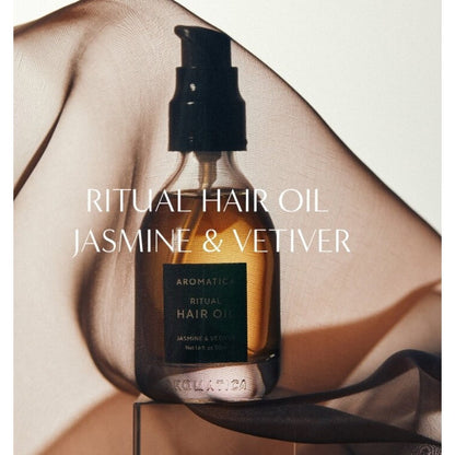 Aromatica - Ritual Hair Oil Jasmine & Vetiver - Nourishing Hair Oil - 50ml