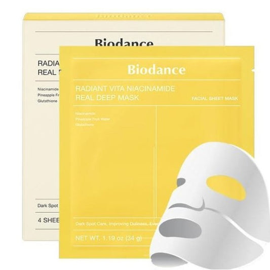 Radiant Vita Niacinamide Real Deep Mask pack 4pcs