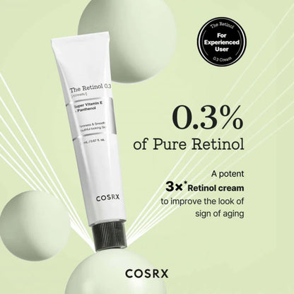 COSRX - The Retinol 0.3 Cream - Face Cream with 0.3% Retinol - 20ml