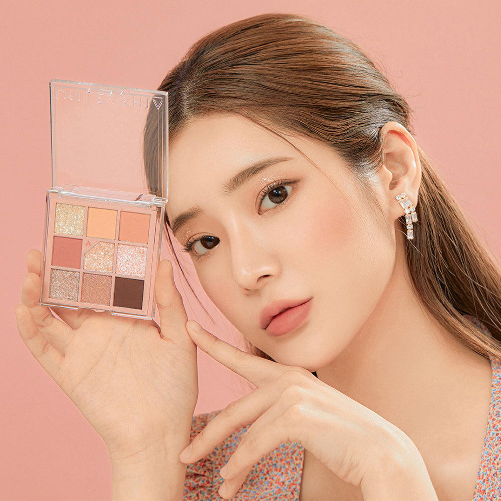 Unleashia-Glitterpedia Eye Palette, 3 all of Coralpink