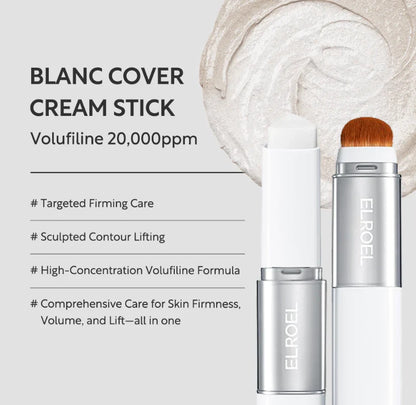 ELROEL - Cover Cream Stick - Foundation in Stick - Medium - 13g, Medium #E8C7AB
