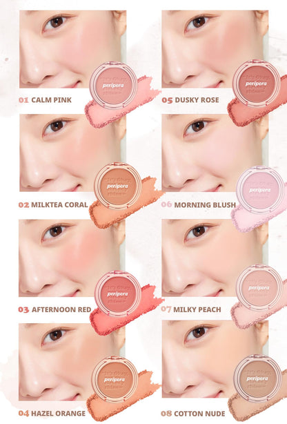 Peripera Pure Blushed Sunshine Cheek 01 Calm Pink