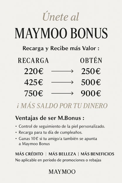 Maymoo Bonus | Recarga 750€ obtén 900€