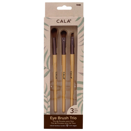 Natural Bamboo Eye Brush Trio