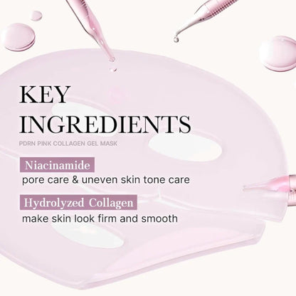 Medicube - PDRN Pink Collagen Jelly Gel Mask - Firming Hydrogel Face Mask - 1pc/28g