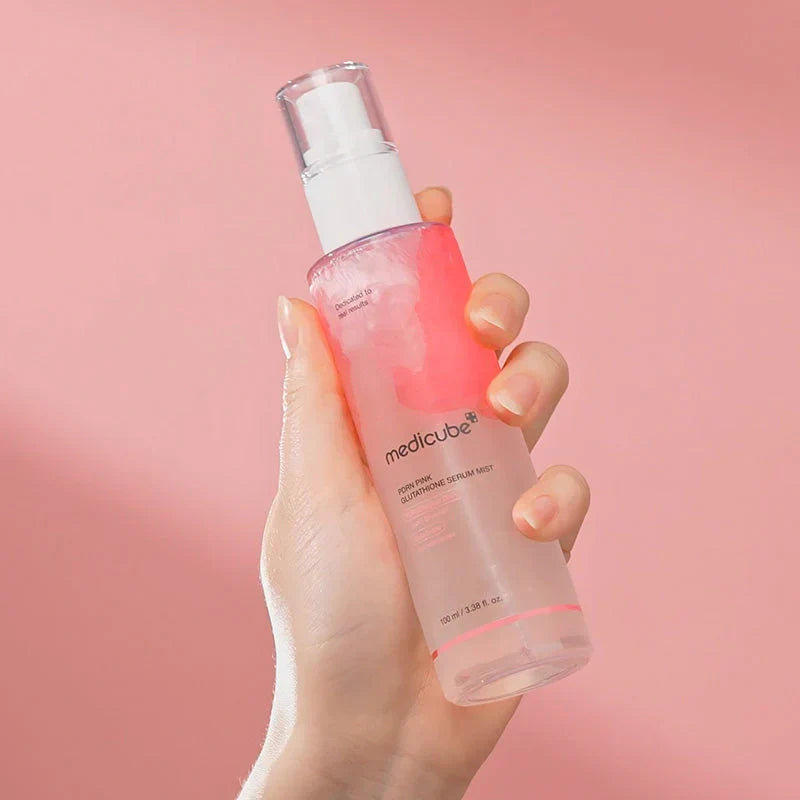 Medicube – PDRN Pink Glutathione Serum Mist | Bruma Iluminadora & Reparadora · Antioxidante 100ml