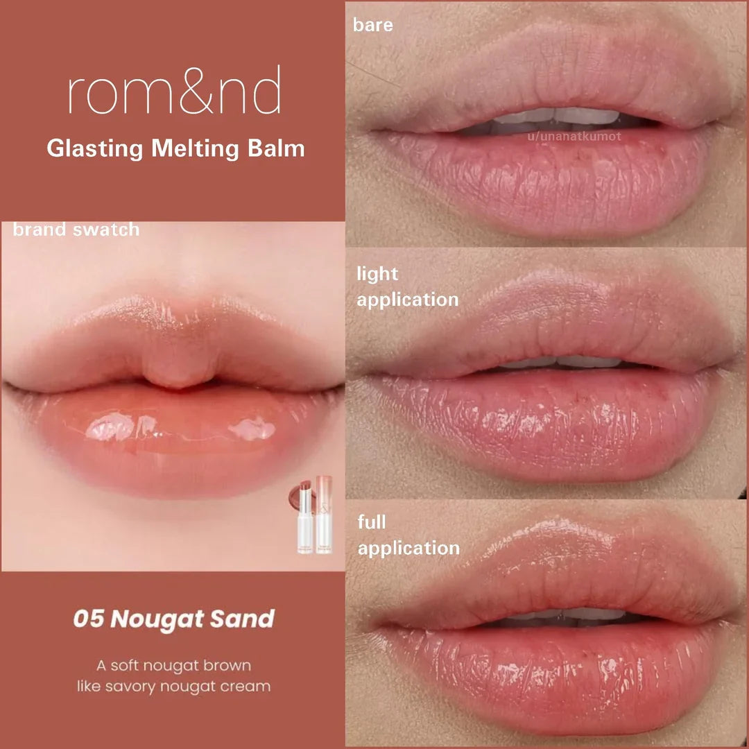 Rom&Nd Glasting Melting Balm Glossy Lip Balm 05 Nougat Sand 3.5g