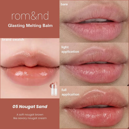 Rom&Nd Glasting Melting Balm Glossy Lip Balm 05 Nougat Sand 3.5g