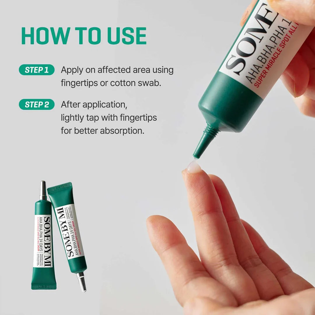 Some By Mi - AHA BHA PHA 14 Days Super Miracle Spot All Kill Cream - Spot Cream for Acne Lesions - 30ml