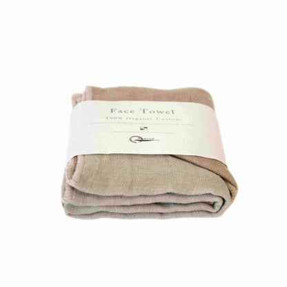 Toallas faciales de alta absorción - Orgánicas: Marfil / 35cmx35cm