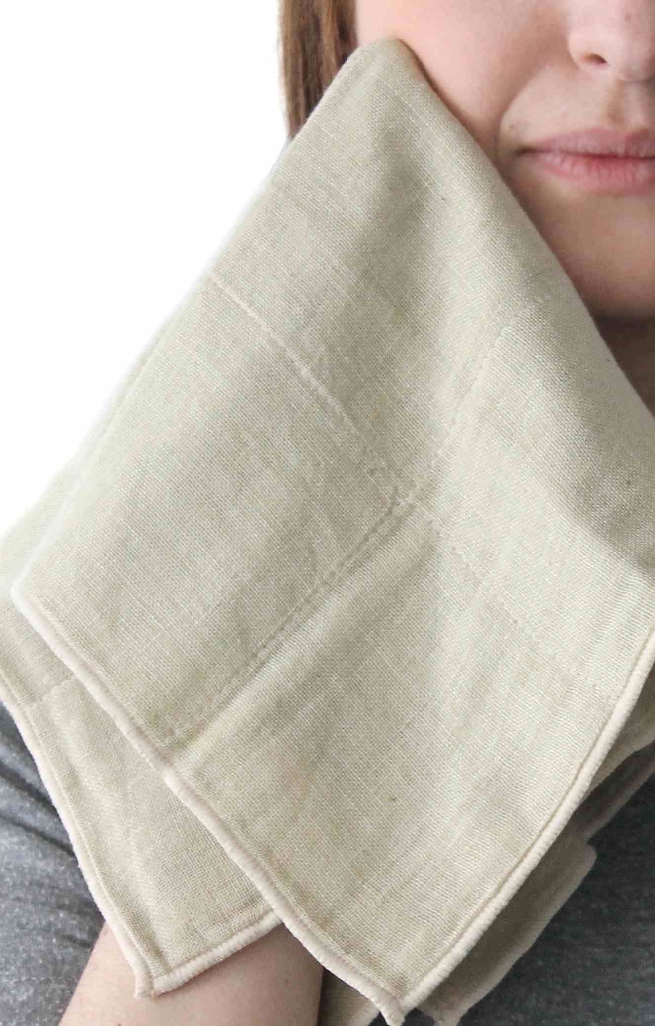 Toallas faciales de alta absorción - Orgánicas: Marrón / 35cmx35cm
