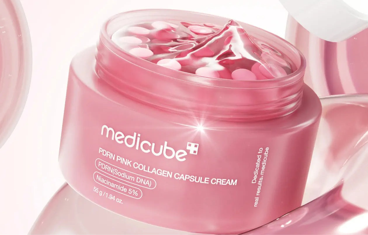 Medicube PDRN Pink Collagen Capsule Cream 55g | Crema Reafirmante con Colágeno y Niacinamida