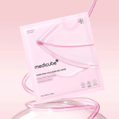 Medicube - Mascarilla en Gel de Colágeno Rosa con PDRN – Hidratación, Regeneración y Luminosidad